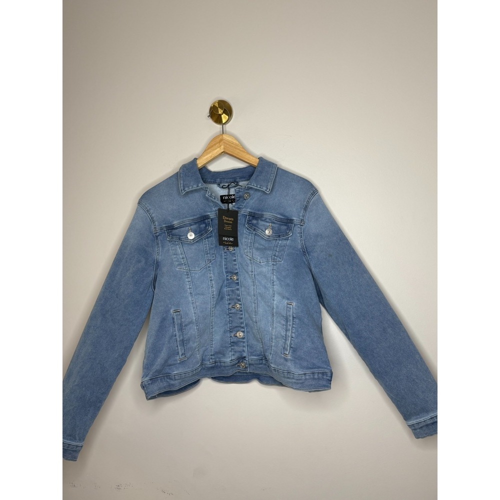 nicole by Nicole Miller Jean Jacket - Indigo Rumsey, Large - Picture 4 of 7